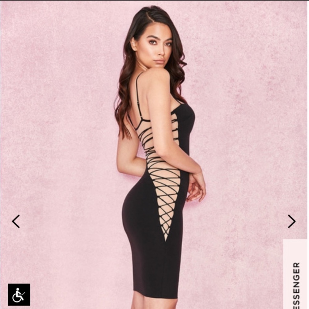 House of CB Bambina Dress in Black Size S - Picture 4 of 11